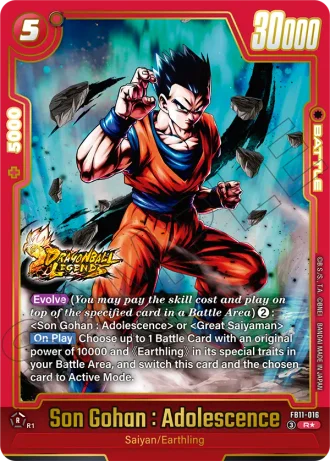 Son Gohan : Adolescence (Alternative Art) FB11-016 — Brightness of Hope (FB11)