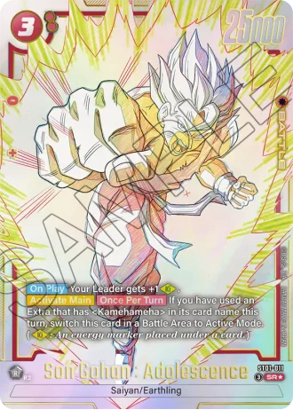 Son Gohan : Adolescence (Alternative Art) ST01-011 — Story Booster 01 (ST01)