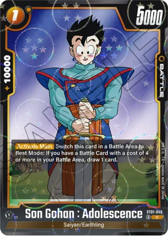Son Gohan : Adolescence (Dragon Ball Pattern) ST01-045 — Story Booster 01 (ST01)