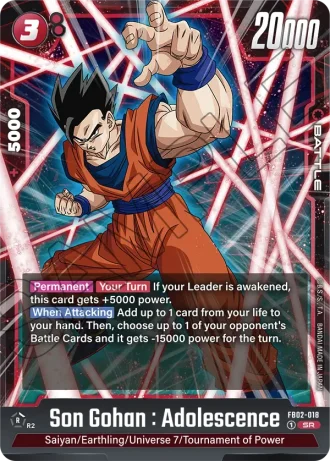 Son Gohan : Adolescence FB02-018 — Blazing Aura (FB02)