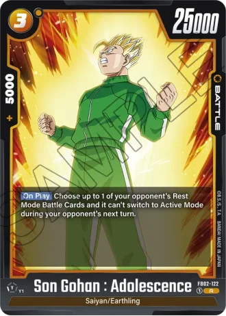 Son Gohan : Adolescence FB02-122 — Blazing Aura (FB02)
