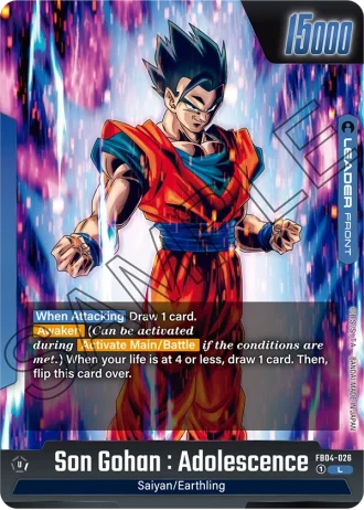 Son Gohan : Adolescence FB04-026 — Ultra Limit (FB04)