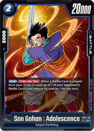 Son Gohan : Adolescence FB04-037 — Ultra Limit (FB04)