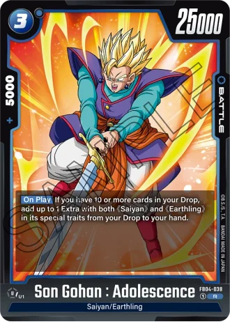 Son Gohan : Adolescence FB04-038 — Ultra Limit (FB04)