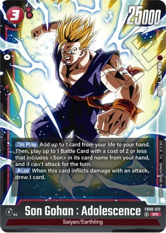 Son Gohan : Adolescence  FB08-012 — Saiyan's Pride (FB08)