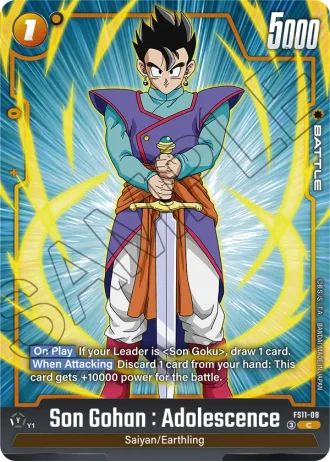 Son Gohan : Adolescence  FS11-08 — Starter Deck EX: The Phase of Evolution (FS11)