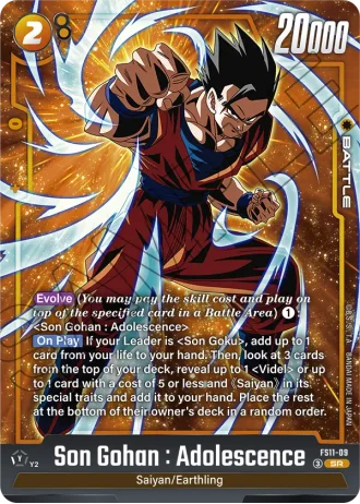 Son Gohan : Adolescence FS11-09 — Starter Deck EX: The Phase of Evolution (FS11)