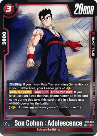 Son Gohan : Adolescence  ST01-009 — Story Booster 01 (ST01)