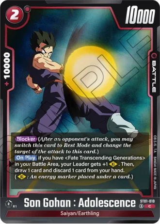 Son Gohan : Adolescence  ST01-010 — Story Booster 01 (ST01)