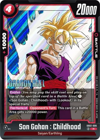 Son Gohan : Childhood  SB02-006 — Manga Booster 02 (SB02)