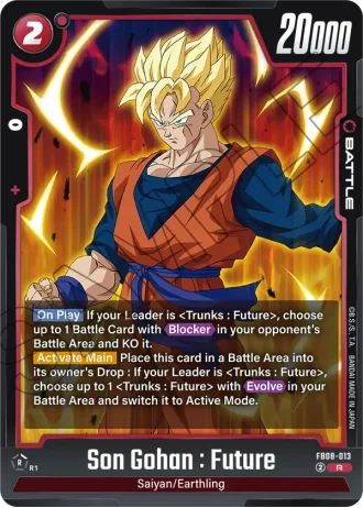 Son Gohan : Future  FB08-013 — Saiyan's Pride (FB08)
