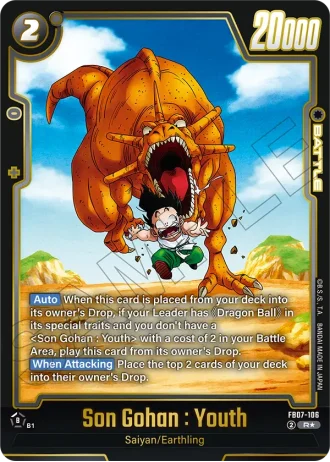 Son Gohan : Youth (Alternative Art) FB07-106 — Wish for Shenron (FB07)