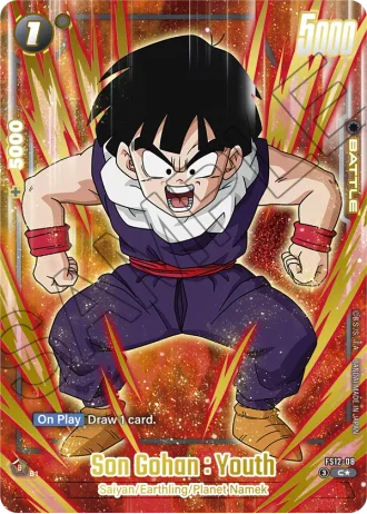 Son Gohan : Youth (Gold) FS12-08 — Starter Deck EX: The Beat of Ki (FS12)