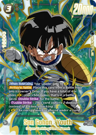 Son Gohan : Youth (Gold) FS12-09 — Starter Deck EX: The Beat of Ki (FS12)