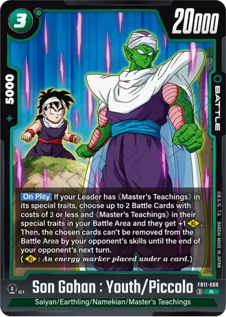 Son Gohan : Youth/Piccolo FB11-068 — Brightness of Hope (FB11)