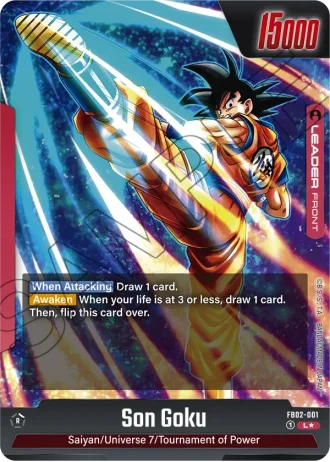 Son Goku (Alternative Art) FB02-001 — Blazing Aura (FB02)