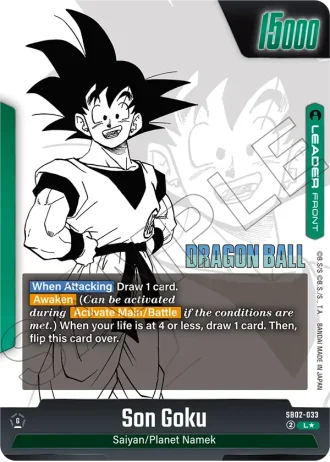 Son Goku (Alternative Art) SB02-033 — Manga Booster 02 (SB02)