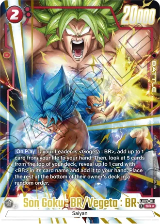 Son Goku : BR/Vegeta : BR (Alternative Art) FB09-011 — Dual Evolution (FB09)