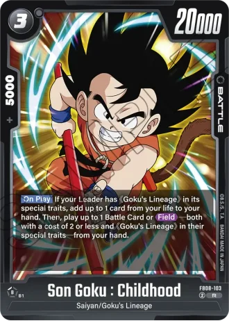 Son Goku : Childhood  FB08-103 — Saiyan's Pride (FB08)