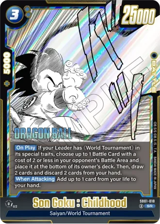 Son Goku : Childhood  SB01-018 — Manga Booster 01 (SB01)