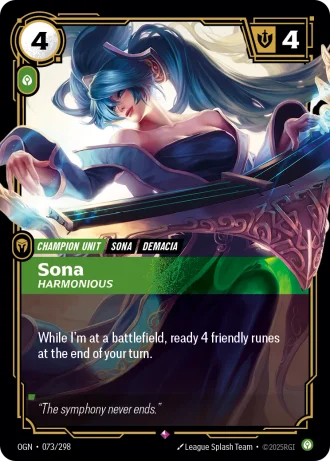 Sona, Harmonious #073/298 — Origins