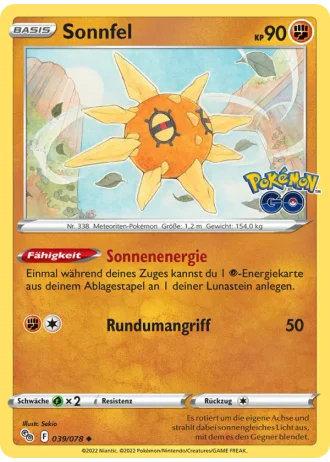 Sonnfel #039/78 — Pokémon GO
