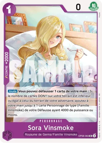 Sora Vinsmoke (OP06-063) (Pirate Foil) — ONE PIECE CARD THE BEST vol.2 (PRB02)