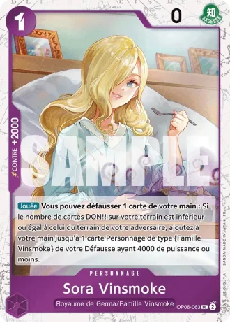 Sora Vinsmoke (OP06-063) (Reprint) — ONE PIECE CARD THE BEST vol.2 (PRB02)