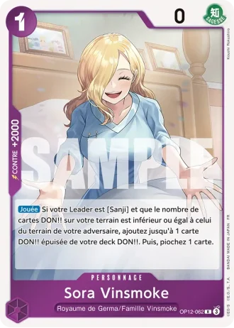 Sora Vinsmoke (OP12-062) — l'Héritage du Maître (OP12)