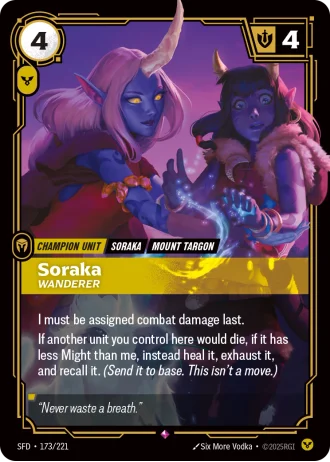 Soraka, Wanderer #173/221 — Spiritforged