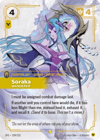 Soraka, Wanderer #239/221 — Spiritforged