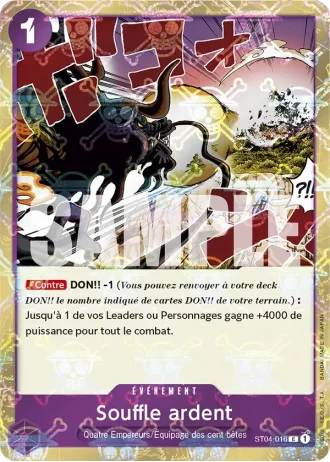 Souffle ardent (ST04-016) (Jolly Roger Foil) — ONE PIECE CARD THE BEST (PRB01)