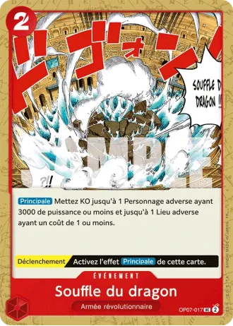 Souffle du dragon (OP07-017) (Pirate Foil) — ONE PIECE CARD THE BEST vol.2 (PRB02)