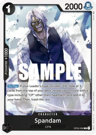 Spandam (OP03-086) — Pillars of Strength (OP03)