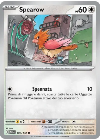 Spearow #102/132 — Megaevoluzione