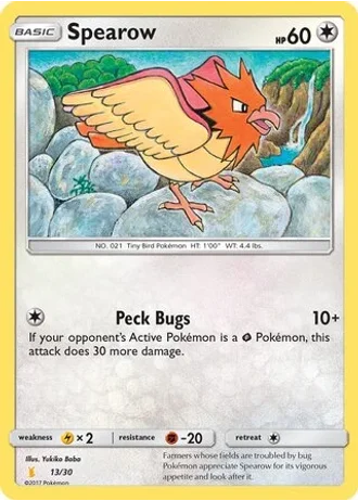 Spearow #13 — SM trainer Kit (Alolan Raichu)
