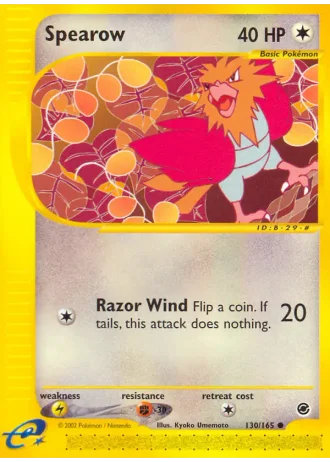 Spearow #130 — Expedition Base Set
