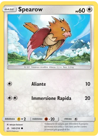 Spearow #145 — Legami Inossidabili