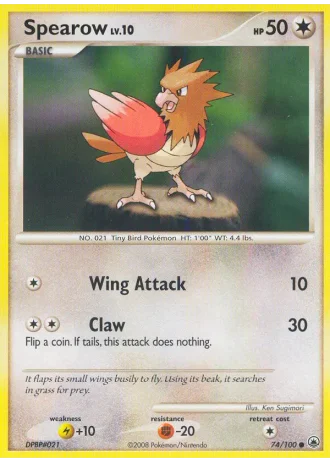 Spearow #74/100 — Alba Suprema