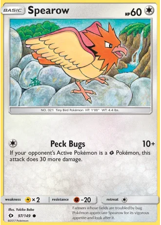 Spearow #97 — Sun & Moon