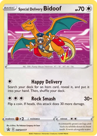 Special Delivery Bidoof #SWSH177 — Sword & Shield Promos
