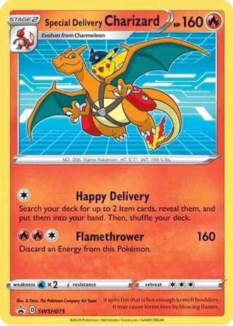 Special Delivery Charizard #SWSH075 — Sword & Shield Promos
