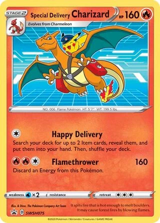 Special Delivery Charizard SWSH075 — Sword & Shield Promos
