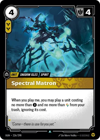 Spectral Matron #226/298 — Origins