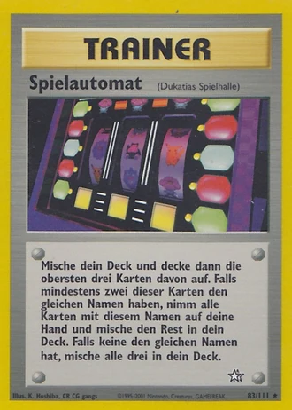 Spielautomat (1. Edition) #83/111 — Neo Genesis (1. Edition)