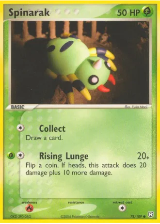 Spinarak #78/109 — Team Rocket Returns