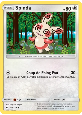 Spinda #102/149 — Soleil et Lune