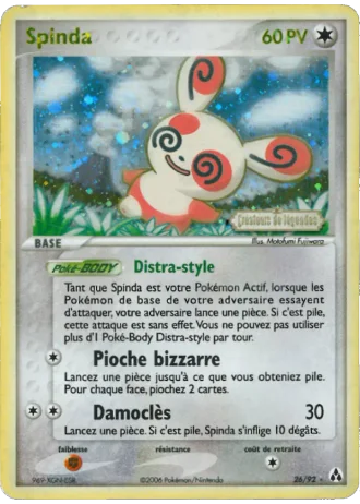Spinda #26/92 — EX Créateurs de légendes