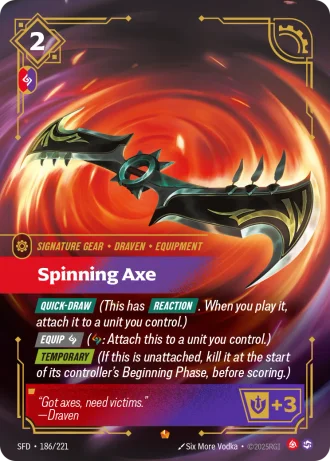 Spinning Axe #186/221 — Spiritforged