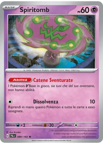 Spiritomb #089 — Evoluzioni a Paldea
